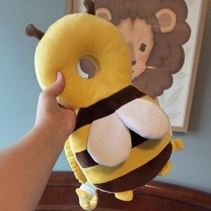 Cute Bee Plush Backpack Baby Anti Fall Bump Bee Plush Bag Back Head Protection